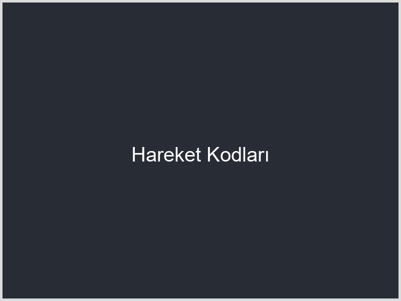 Hareket Kodları