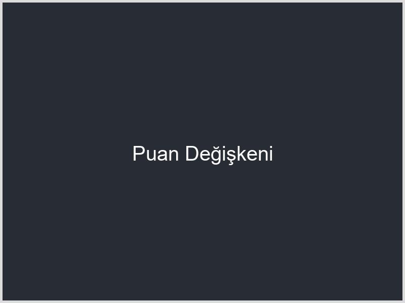 Puan Değişkeni